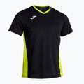 Maglietta da tennis da uomo Joma Court nero/verde 2