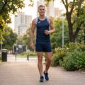 Maglia da corsa Joma Elite XI bianca e blu da uomo 8
