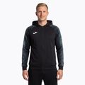 Felpa da corsa Joma Elite XI Uomo con cappuccio nero/antracite