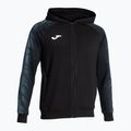 Felpa da corsa Joma Elite XI Uomo con cappuccio nero/antracite 2