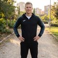 Felpa da corsa Joma Elite XI Uomo con cappuccio nero/antracite 9
