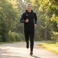Felpa da corsa Joma Elite XI Uomo con cappuccio nero/antracite 10