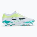 Scarpe da calcio Joma Evolution FG da uomo, bianco/turchese 2