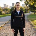 Felpa da running Joma Record III Full Zip da donna, nero 5