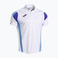 Camicia da tennis da uomo Joma Montreal bianco/azzurro 2