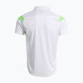 Camicia da tennis da uomo Joma Montreal bianco/verde fluoro 3
