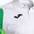 Camicia da tennis da uomo Joma Montreal bianco/verde fluoro 4