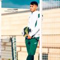 Tuta da ginnastica da uomo Joma Montreal bianco/verde 5
