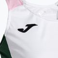 Maglietta da tennis da donna Joma Montreal bianco/verde 3