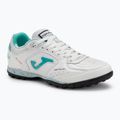 Scarpe da calcio da uomo Joma Top Flex TF bianco/turchese