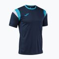 Maglietta da tennis da uomo Joma Terra dark navy/turquoise fluor 3