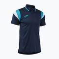 Maglietta da tennis da uomo Joma Terra Polo dark navy/turquoise fluor 3