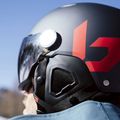 Casco da sci Bollé Might Visor titanio rosso opaco/marrone pistola 9