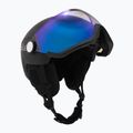 Casco da sci Bollé V-Ryft Nero puro carbone opaco/blu fotocromatico 10
