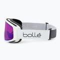 Occhiali da sci Bollé Bedrock Plus bianco opaco/azzurro 4
