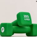 Pure2Improve manubri in neoprene verde da 2 kg P2I201400 6