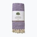 Coperta da yoga JadeYoga Recycled Cotton Hand Loomed Yoga purple
