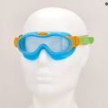 Speedo Sea Squad Maschera da nuoto per bambini Jr azzurro/verde fluo/arancio fluo/chiaro 7