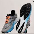 Brooks Hyperion scarpe da corsa uomo grigio/blu atomico/scarlatto 19
