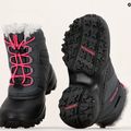 Columbia Rope Tow III WP Scarponi da neve da bambina grigio scuro/rosa intenso 19