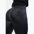 Leggings donna NEBBIA Glossy Look Bubble Butt nero vulcanico 6
