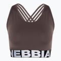 Reggiseno fitness NEBBIA Medium Impact Cross marrone 4