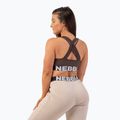 Reggiseno fitness NEBBIA Medium Impact Cross marrone 2