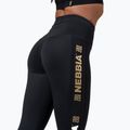 Leggings da allenamento da donna NEBBIA Gold Classic nero 6