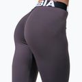 Leggings da allenamento da donna NEBBIA Squat Hero Scrunch Butt marron 3