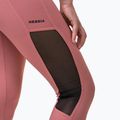 Leggings da allenamento da donna NEBBIA Mesh a vita alta rosa antico 3