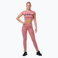 Leggings da allenamento da donna NEBBIA Mesh a vita alta rosa antico 5