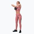 Leggings da allenamento da donna NEBBIA Mesh a vita alta rosa antico 8