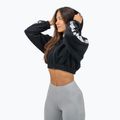 Felpa con cappuccio da donna NEBBIA Crop Iconic nero