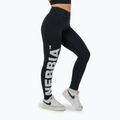 Leggings da allenamento da donna NEBBIA Glute Check a vita alta nero