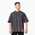 NEBBIA Washed-Off Heavyweight Camicia da allenamento da uomo No Shortcuts nero