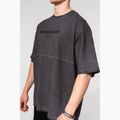 NEBBIA Washed-Off Heavyweight Camicia da allenamento da uomo No Shortcuts nero 4