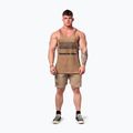Canotta da allenamento da uomo NEBBIA Washed-Off Stringer Max Out marrone chiaro 2