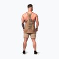 Canotta da allenamento da uomo NEBBIA Washed-Off Stringer Max Out marrone chiaro 3