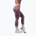 Leggings da allenamento donna NEBBIA Flow Seamless Hight Waist Push Up pink 4