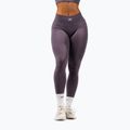 Leggings da allenamento donna NEBBIA Flow Seamless Maximum Push-Up dark grey