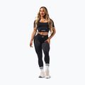 Leggings da allenamento donna NEBBIA Flow Seamless Push Up Black 2