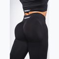 Leggings da allenamento donna NEBBIA Flow Seamless Push Up Black 5