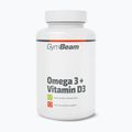 Acidi grassi + vitamina D3 integratore alimentare GymBeam Omega 3 + D3 90 cps