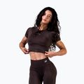 Top da allenamento donna  NEBBIA Power dark brown