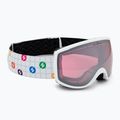 Occhiali da sci per bambini Blizzard 963 DAO white shiny/pink/silver mirror