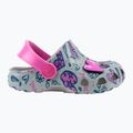 Infradito per bambini Coqui Little Frog mid.grey/fuchsia love/amuleto 9