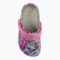Infradito per bambini Coqui Little Frog mid.grey/fuchsia love/amuleto 7