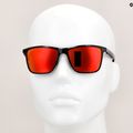 Occhiali da sole Red Bull Spect Wing Blade neri/marroni lucidi con specchio rosso 10