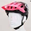 Casco da bici POC Kortal Race MIPS rosa fluo/nero uranio opaco 12