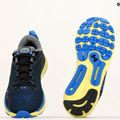 Under Armour Hovr Infinite 5 uomini scarpe da corsa nero / giallo lime / team royal 16